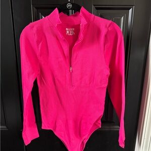 GOGO Fuchsia Long Sleeve Bodysuit